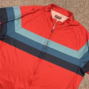 Novara Cycling Jersey Men’s X-Large Full Zip Red Black Blue